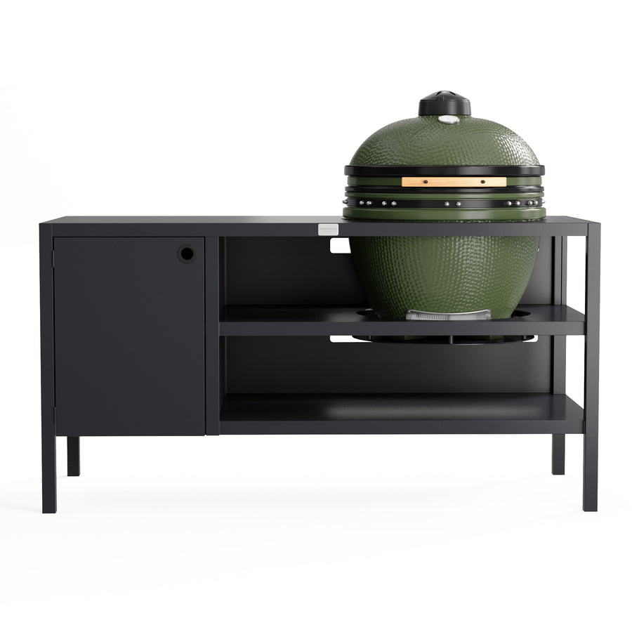 UMAMI Buitenkeuken Module 3 voor kamado + Kamado SUMO Maxi, zwart / groen