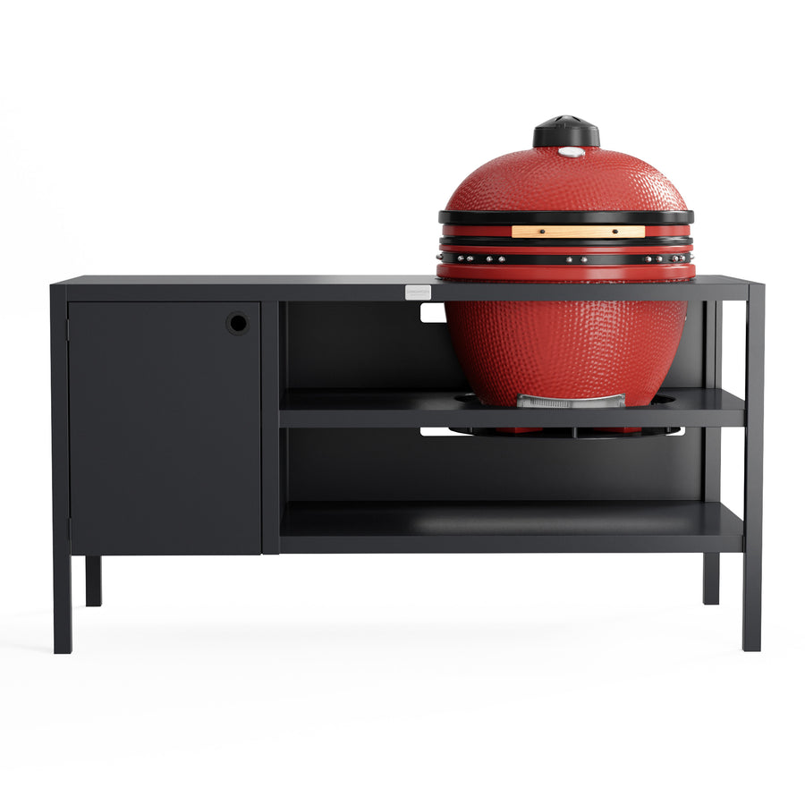 UMAMI Buitenkeuken Modul 3 voor kamado + Kamado BONO Limited, zwart / rood