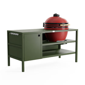 UMAMI Buitenkeuken Module 3 voor kamado + Kamado BONO Limited, groen / rood