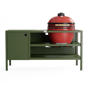 UMAMI Buitenkeuken Module 3 voor kamado + Kamado BONO Limited, groen / rood