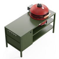 UMAMI Buitenkeuken Module 3 voor kamado + Kamado BONO Limited, groen / rood