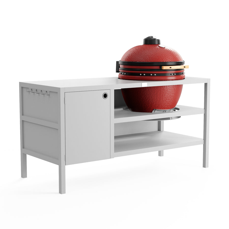 UMAMI Buitenkeuken Modul 3 voor kamado + Kamado BONO Limited, wit / rood