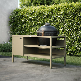 UMAMI Buitenkeuken Modul 3 voor kamado + Kamado BONO Limited, beige / zwart