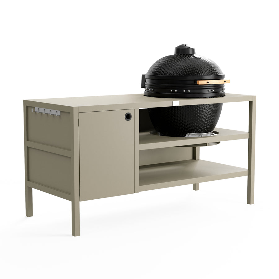 UMAMI Buitenkeuken Modul 3 voor kamado + Kamado BONO Limited, beige / zwart