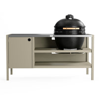 UMAMI Buitenkeuken Module 3 voor kamado + Kamado BONO Limited, beige / roestvrij staal / zwart