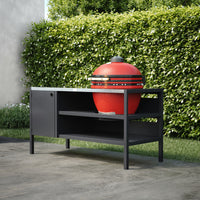 UMAMI Buitenkeuken Module 3 voor kamado + Kamado BONO Limited, zwart / roestvrij staal / rood