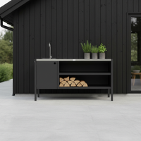 UMAMI module 3 buitenkeuken met wastafel