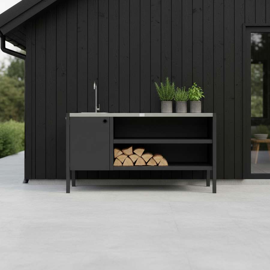 UMAMI module 3 buitenkeuken met wastafel