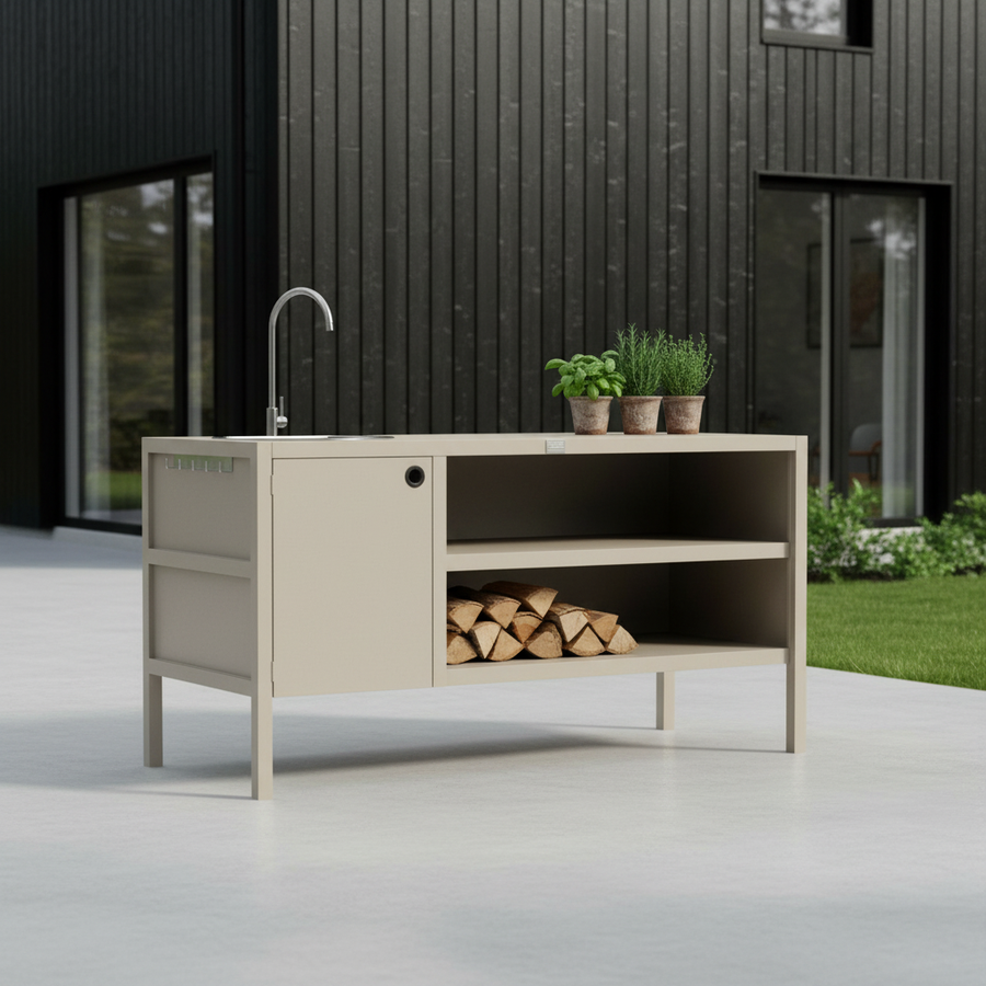UMAMI module 3 buitenkeuken met wastafel