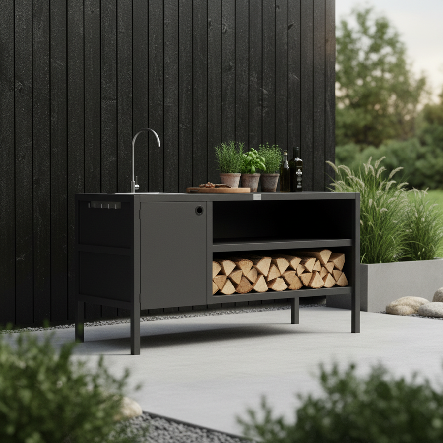 UMAMI module 3 buitenkeuken met wastafel