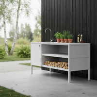 UMAMI module 3 buitenkeuken met wastafel
