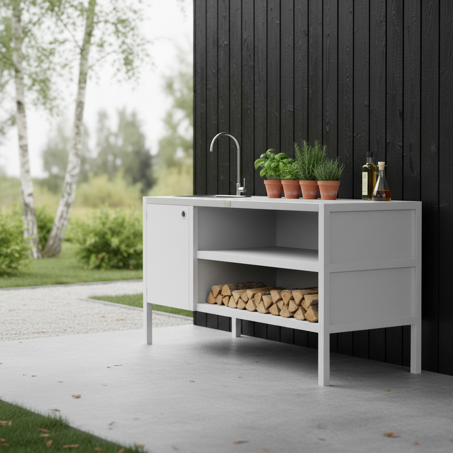 UMAMI module 3 buitenkeuken met wastafel