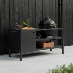 UMAMI Buitenkeuken Module 3 voor kamado + Kamado SUMO Midi, zwart