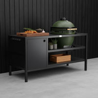 UMAMI Buitenkeuken Module 3 voor kamado + Kamado SUMO Midi, zwart / groen