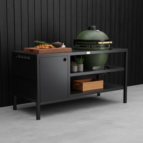 UMAMI Buitenkeuken Module 3 voor kamado + Kamado SUMO Midi, zwart / groen