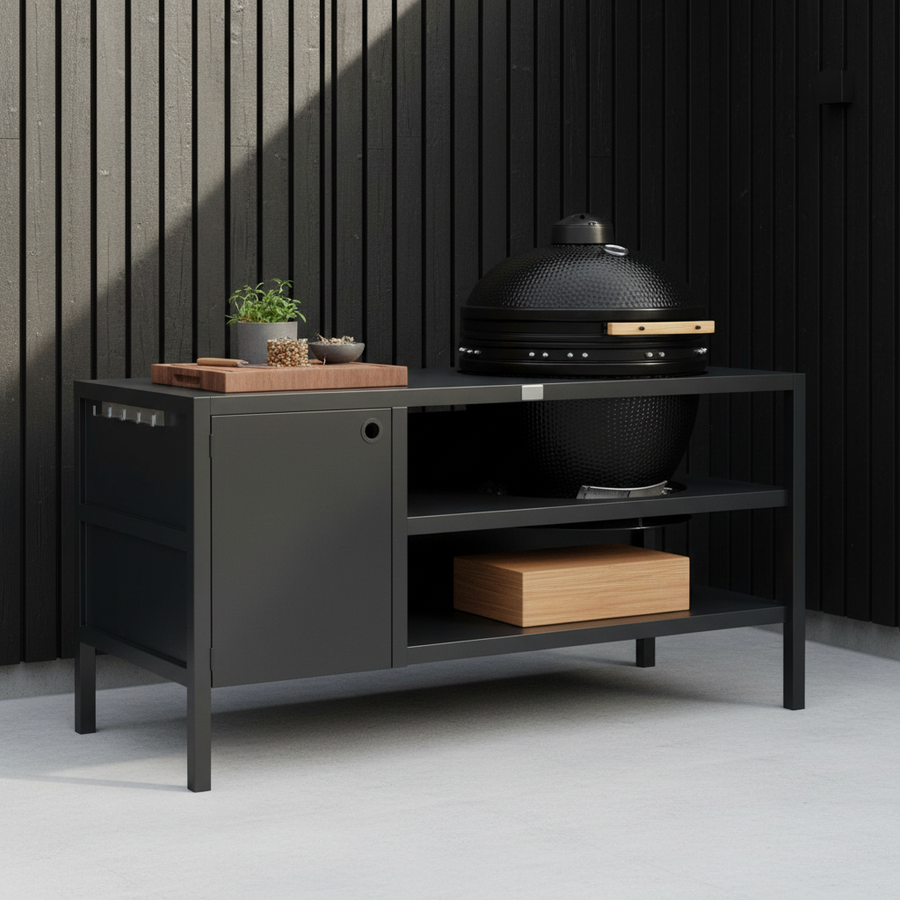 UMAMI Buitenkeuken Module 3 voor kamado + Kamado SUMO Maxi, zwart