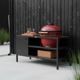 UMAMI Buitenkeuken Module 3 voor kamado + Kamado BONO Limited, zwart / rood
