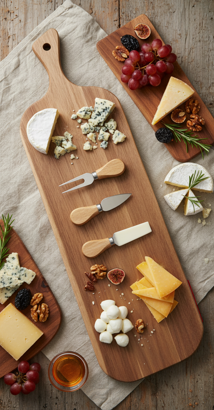 charcuterie/kaasplank incl. 3 bestekken