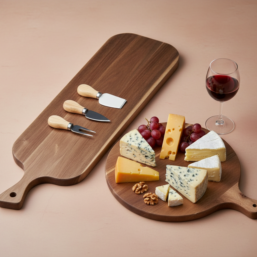 charcuterie/kaasplanken x2 incl. 3 bestekstukken