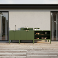 UMAMI buitenkeukenpakket, wasmodule, module 1 en module 2, groen