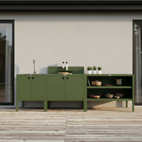 UMAMI buitenkeukenpakket, wasmodule, module 1 en module 2, groen