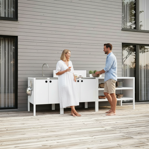 Klaar pakketten met buitenkeukenmodules