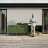 UMAMI buitenkeukenpakket, wasmodule, module 1 en module 2, groen