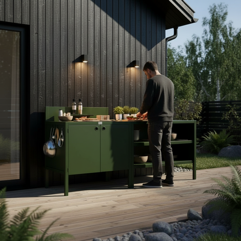 Klaar pakketten met buitenkeukenmodules