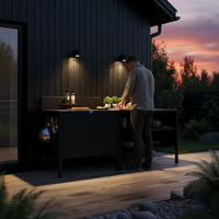 Specialprijs UMAMI buitenkeuken module 1 + 2 incl. hoes, zwart