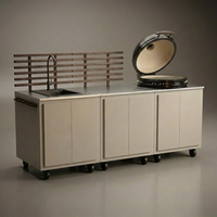 Gastro buitenkeuken combinatie met 3 modules + Kamado SUMO Maxi