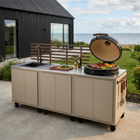 Gastro buitenkeuken combinatie met 3 modules + Kamado SUMO Maxi