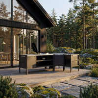 UMAMI module 3, zwart / roestvrij staal + zwarte kogelgrill NORDIC FLAME 