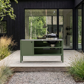 Umami module 3 incl. kogelgrill, groen / roestvrij