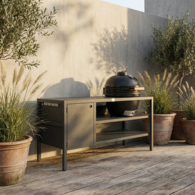 UMAMI buitenkeuken Module 3 + zwarte kamado NORDIC FLAME, zwart