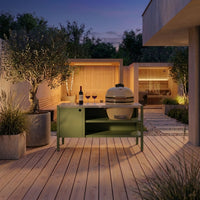 UMAMI Module 3, groen / roestvrij staal + beige kamado NORDIC FLAME 