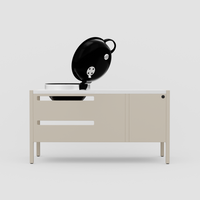 UMAMI module 3, beige / roestvrij staal + zwarte bolgrill NORDIC FLAME 