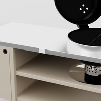 UMAMI module 3, beige / roestvrij staal + zwarte bolgrill NORDIC FLAME 