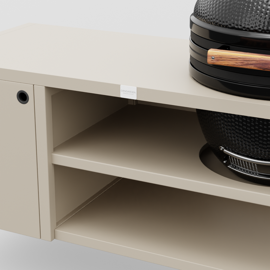 UMAMI Module 3, beige + zwarte kamado NORDIC FLAME 
