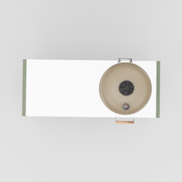 UMAMI Module 3, groen / roestvrij staal + beige kamado NORDIC FLAME 