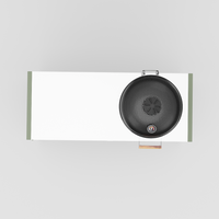 UMAMI Module 3, groen / roestvrij staal + zwarte kamado NORDIC FLAME 