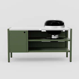 Umami module 3 incl. kogelgrill, groen / roestvrij