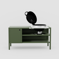 UMAMI module 3, groene + zwarte kogelgrill NORDIC FLAME 
