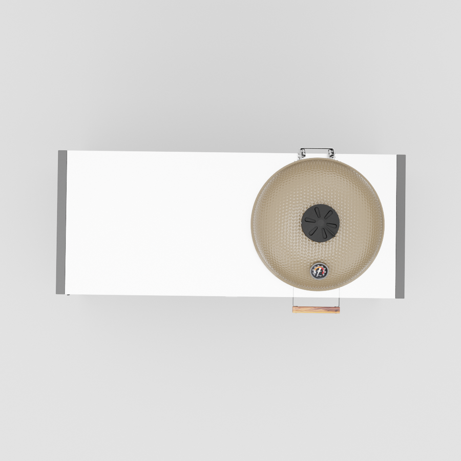 UMAMI Module 3, zwart / roestvrij staal + beige kamado NORDIC FLAME 
