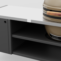 UMAMI Module 3, zwart / roestvrij staal + beige kamado NORDIC FLAME 