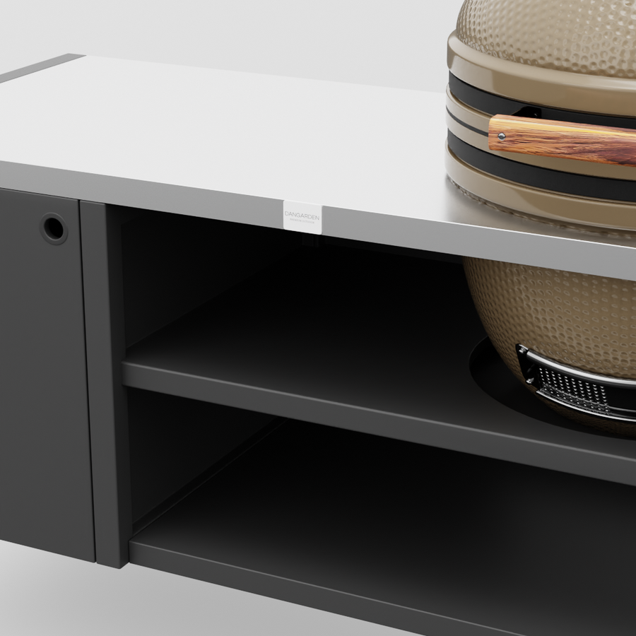UMAMI Module 3, zwart / roestvrij staal + beige kamado NORDIC FLAME 