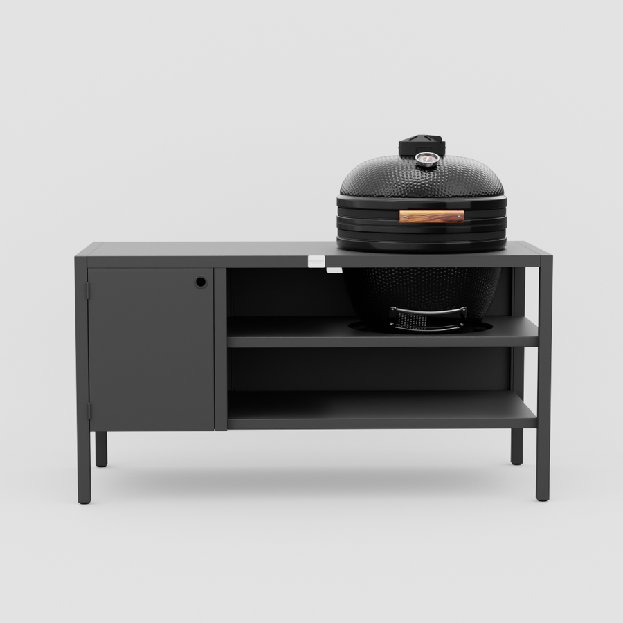 UMAMI buitenkeuken Module 3 + zwarte kamado NORDIC FLAME, zwart