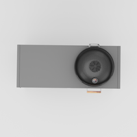 UMAMI buitenkeuken Module 3 + zwarte kamado NORDIC FLAME, zwart