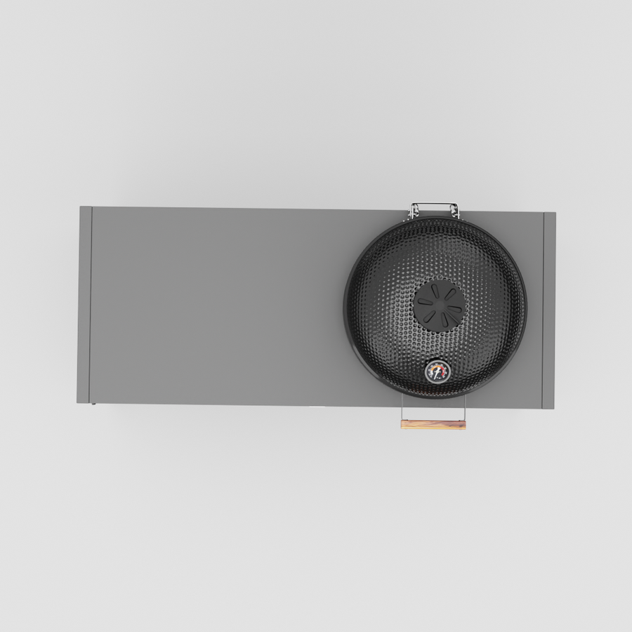 UMAMI buitenkeuken Module 3 + zwarte kamado NORDIC FLAME, zwart