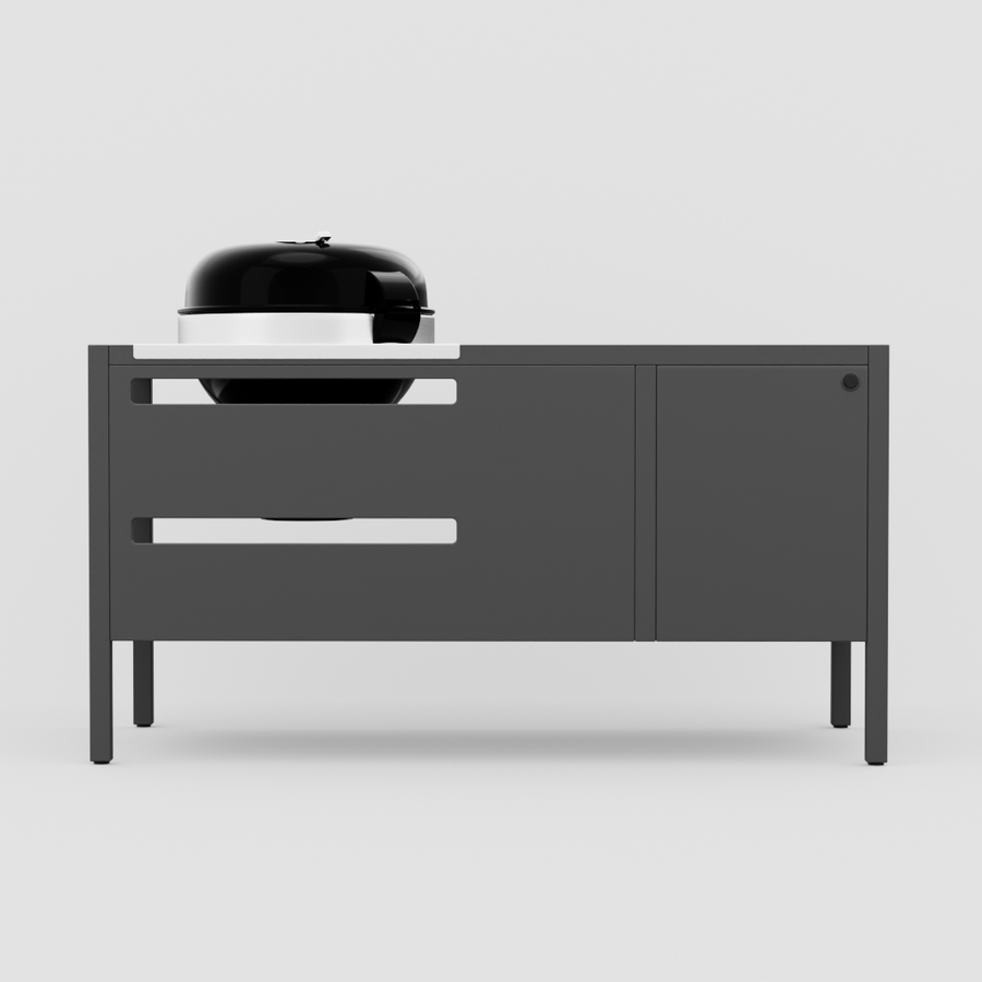 UMAMI module 3, zwart + zwarte kogelgrill NORDIC FLAME 