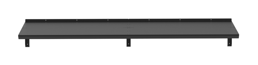 MODERN deurafdak, L200 x D85 x H27,5 cm, zwart